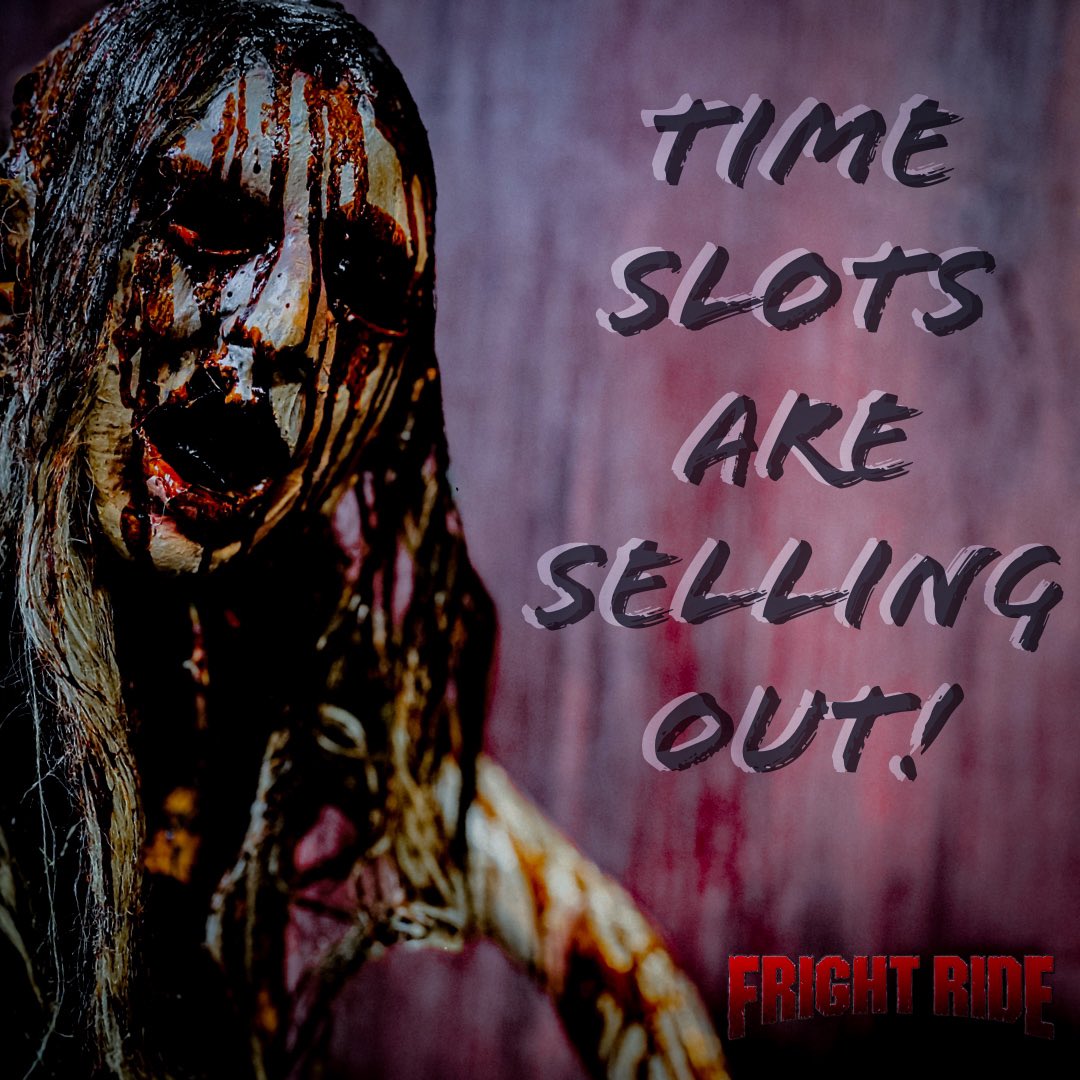 frightride's tweet photo. Time slots are filling up quick‼️
Reservations are required ⏰ 
This event will sell out ❌
Get tickets at https://t.co/PeISb5WeVf 🎟 https://t.co/hYCiGGBoxg