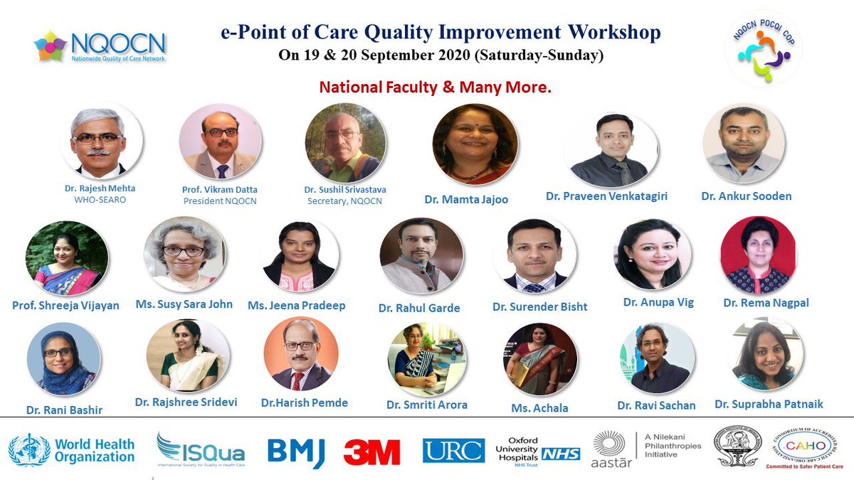 NQOCN POCQI COP (@nqocnc) on Twitter photo ePoint of Care Quality Improvement Workshop first of its kind ,2days of virtual class room sessions by <a href="/nqocnindia/">Nationwide Quality of Care Network</a> with support of <a href="/WHOSEARO/">World Health Organization South-East Asia</a> <a href="/NqocnC/">NQOCN POCQI COP</a> on 19-20 Sep Augmenting the pool of QI professionals in India <a href="/MoHFW_INDIA/">Ministry of Health</a> <a href="/drrajeshmehta/">Dr Rajesh Mehta MD FIAP</a> ePoint of Care Quality Improvement Workshop first of its kind ,2days of virtual class room sessions by <a href="/nqocnindia/">Nationwide Quality of Care Network</a> with support of <a href="/WHOSEARO/">World Health Organization South-East Asia</a> <a href="/NqocnC/">NQOCN POCQI COP</a> on 19-20 Sep Augmenting the pool of QI professionals in India <a href="/MoHFW_INDIA/">Ministry of Health</a> <a href="/drrajeshmehta/">Dr Rajesh Mehta MD FIAP</a>