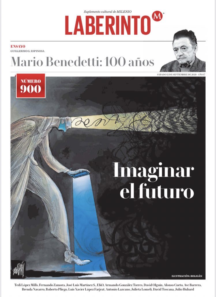 panchogzz's tweet photo. #LecturaRecomendada 

Felicidades querido José Luis Martínez, hoy llegamos a 900 ediciones de nuestro suplemento cultural @SCLaberinto. 

Lo celebramos con textos que reflexionan sobre las dudas e ideas del porvenir. #Laberinto900
https://t.co/jzIxMEFlsH https://t.co/wSAmFHHU7q