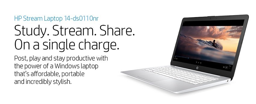antonlinecom's tweet photo. OPEN BOX: Between home, school, and work - your mobile life demands a laptop that just doesn't quit. With a long battery life, the #HPStream does everything your smartphone can't. Shop now at a discounted price: 
https://t.co/JaOwJRYPib https://t.co/8gKnnSISKT