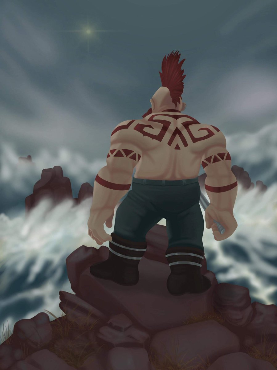 my amazing wife (@aerialrsmith) drew my (soon to be favourite) new character option in <a href="/Warcraft/">World of Warcraft</a> #ShadowLands for my birthday 🔥🔥🔥