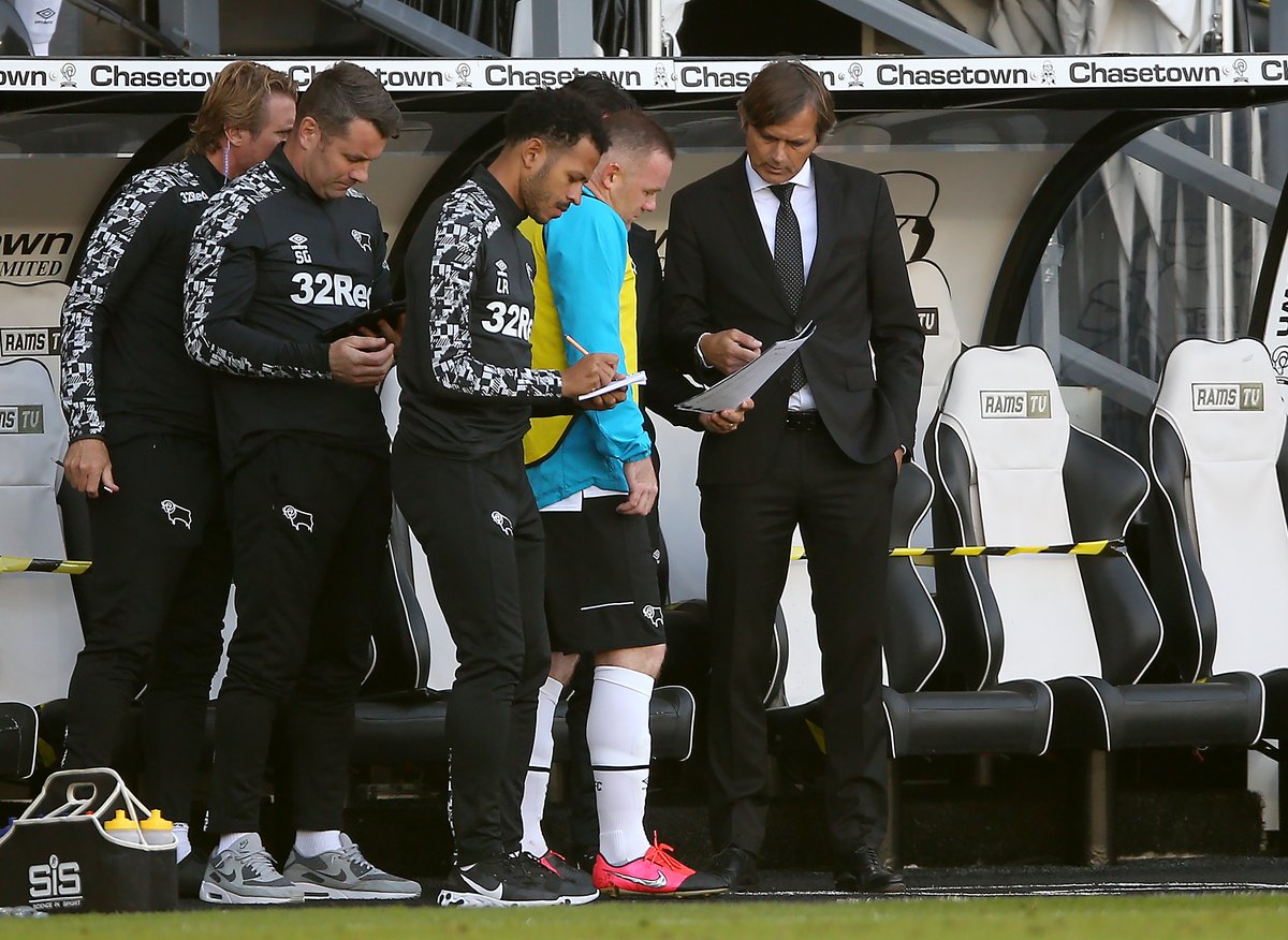 dcfcofficial's tweet photo. 🗣️ "We used @WayneRooney in a different role, and he was happy to be back. Hopefully he’ll progress more in the next week. He didn’t train much this week, so 30 minutes was the maximum for him today. After the game he didn’t have any problems, which is positive."

#DCFCvRFC https://t.co/LT1DmbzLKP