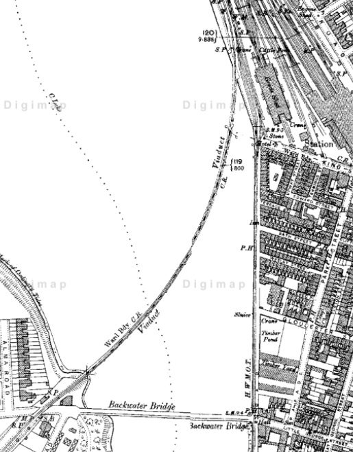 At the time, trains left Weymouth station and went over Backwater Bridge. It's not there now, but it was quite big. The assumption was that Percy had fallen from the train, into the water.