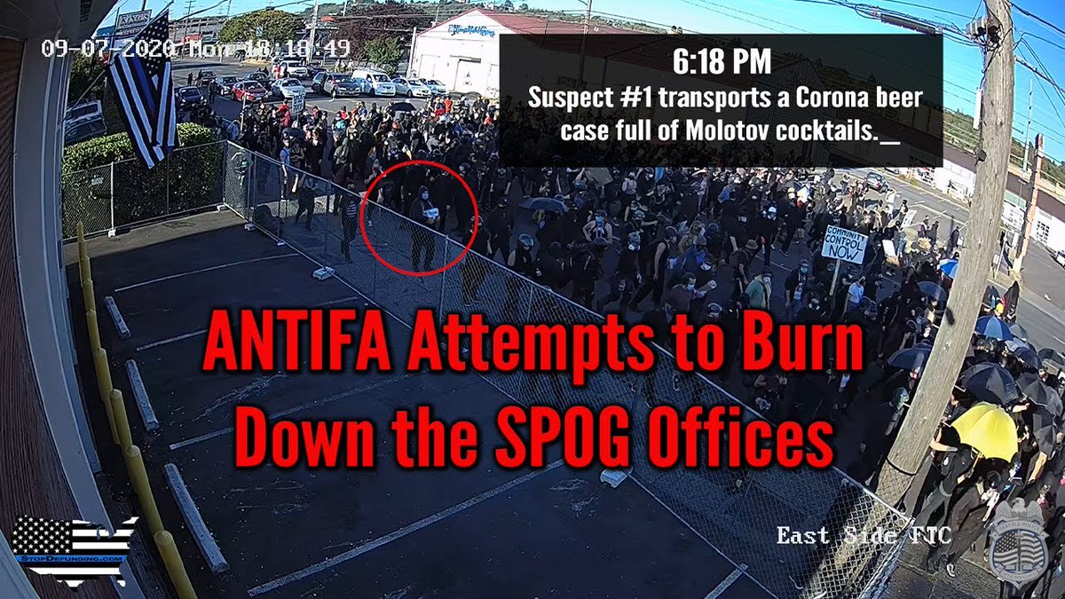steveoatley's tweet image. The Seattle Police Officer's Guild released a video depicting just how peaceful Seattle's faction of Antifa really is as they attempted to assault their headquarters on Labor day weekend.  #PeacefulProtesters #SeattlePoliceOfficersGuild #seattleprotesters freightbrokerlive.com/?p=11315