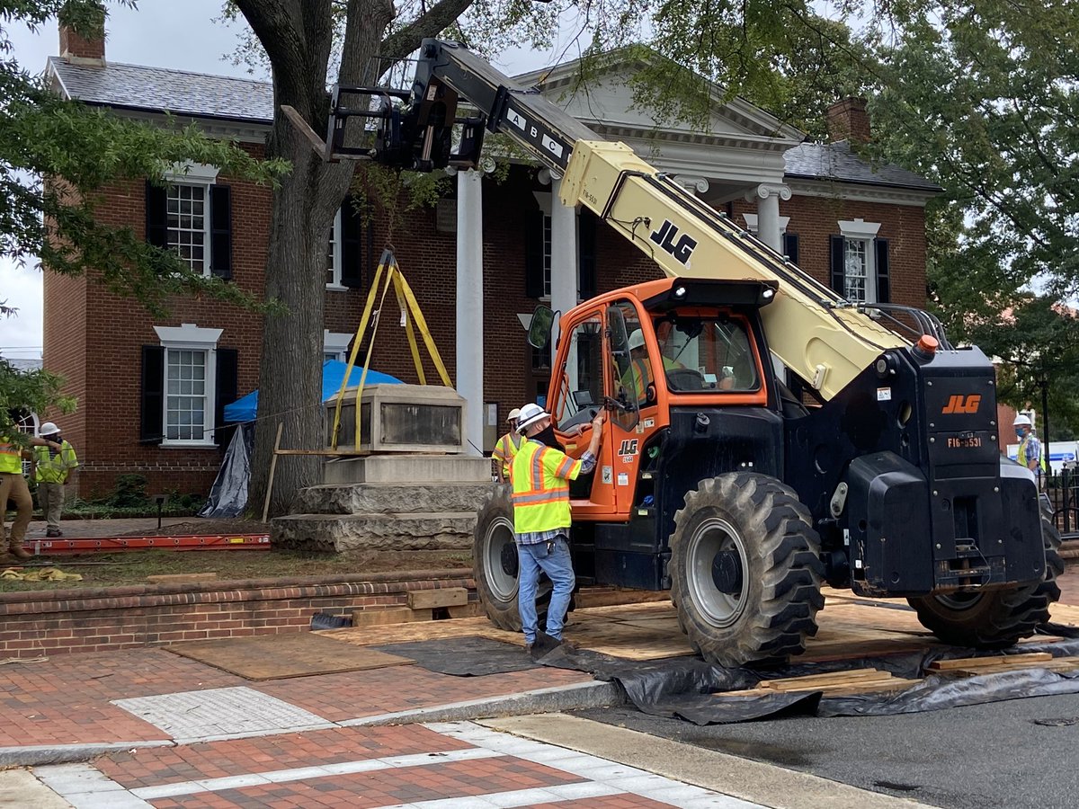 stripped of plaques, strapped in, ready to ride