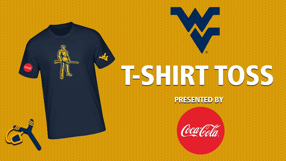 It’s time to get up and get on your feet for a virtual t-shirt toss presented by <a href="/CocaCola/">Coca-Cola</a>!  Retweet for a chance to win your very own Mountaineer t-shirt! Thank you <a href="/CocaCola/">Coca-Cola</a> for your continued support of the Mountaineers!
