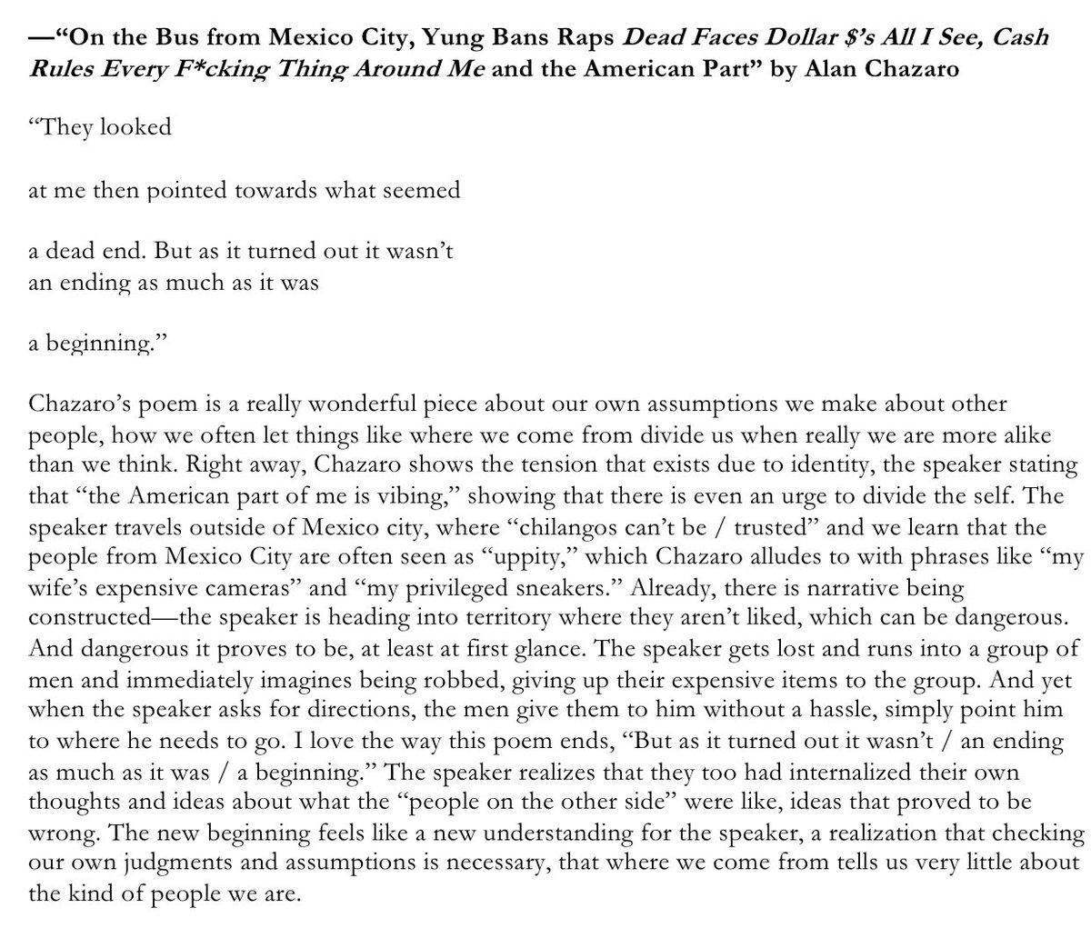 “On the Bus from Mexico City, Yung Bans Raps Dead Faces Dollar $’s All I See, Cash Rules Every F*ckin Thing Around Me and the American Part” by Alan Chazaro ( @alan_chazaro)