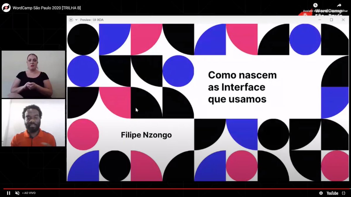 anyssaferreira's tweet photo. O @FilipeFilibox é referência em design e está falando sobre como nascem as interfaces no WordCamp SP 2020
#PartiuWCSP2020
Começou agora: https://t.co/EFC4IeAm05 https://t.co/6NfqwtrVmr
