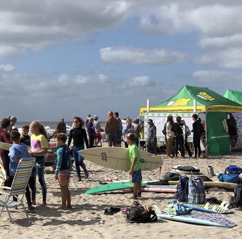 Feels good to get back out into the community! <a href="/CooperLevenson/">Cooper Levenson</a> supporting the Dean Randazzo Surf For a Cause event in Margate this morning. 🏄‍♀️🏄‍♂️