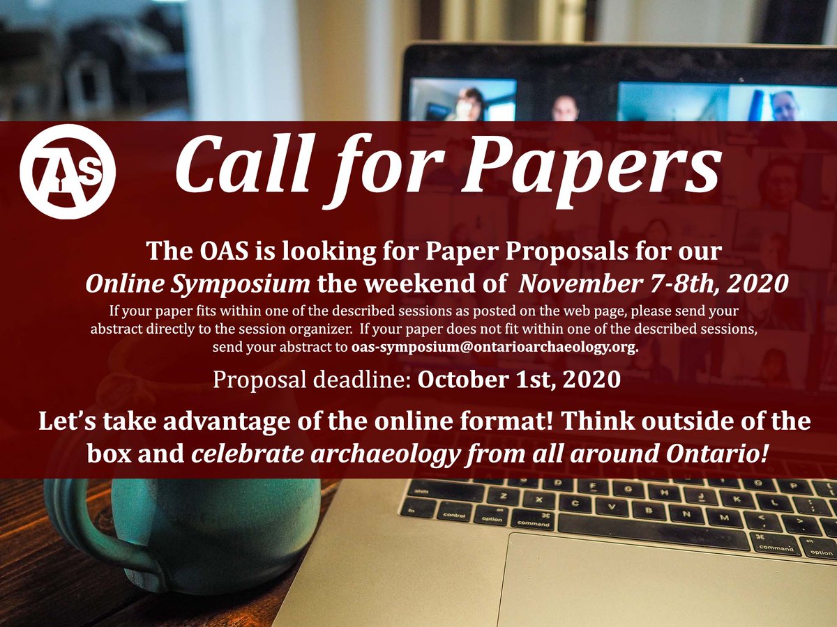 We have a host of fascinating sessions, workshops and round tables being prepared for our November Symposium! Check them out on our website here: 

ontarioarchaeology.org/2020-sessions

What to get involved? Many of these sessions are still looking for paper proposals!

#ontarioarchaeology