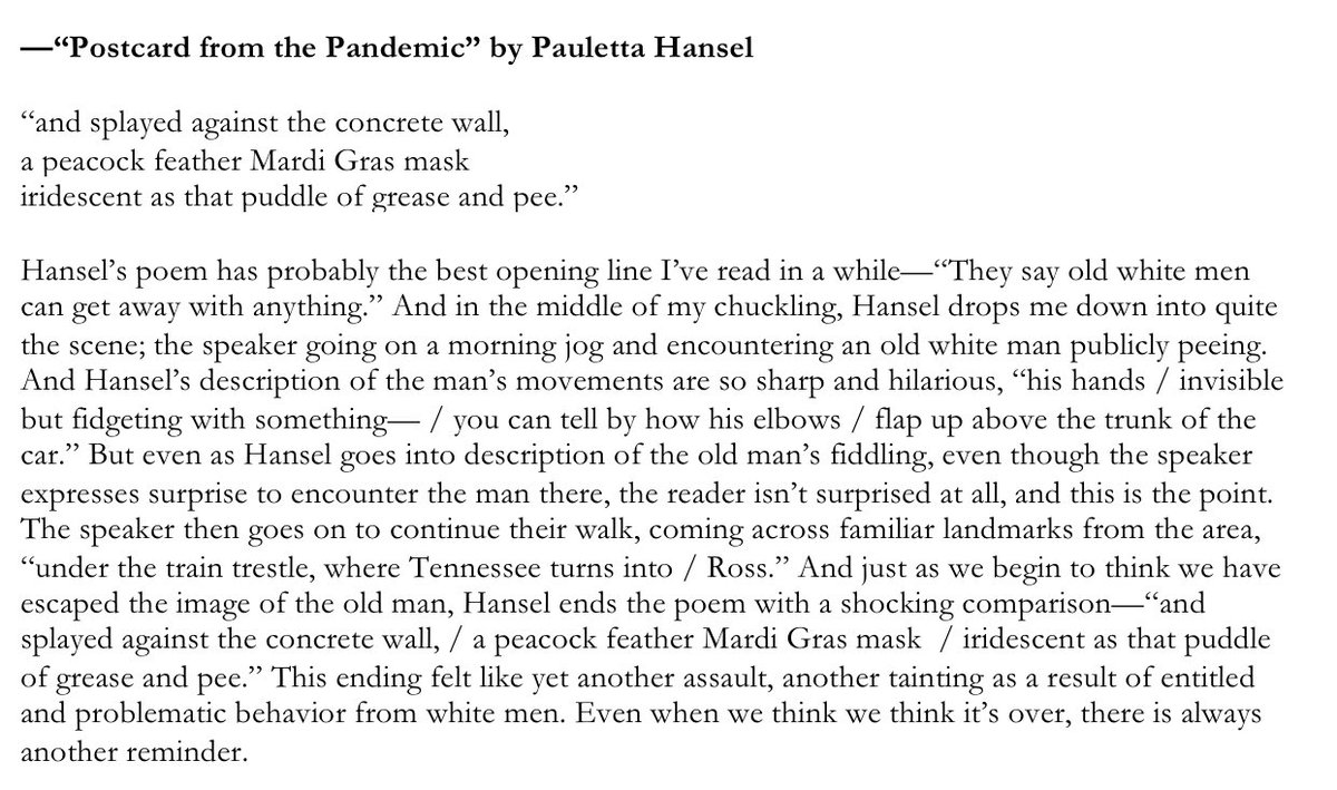 “Postcard from the Pandemic” by Pauletta Hansel