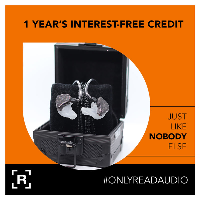 ReadAudio's tweet image. Spread the cost of those custom in-ears you've been longing for with interest-free credit for 12 months!

Available on R203s and R303s. Just like nobody else.

#OnlyReadAudio