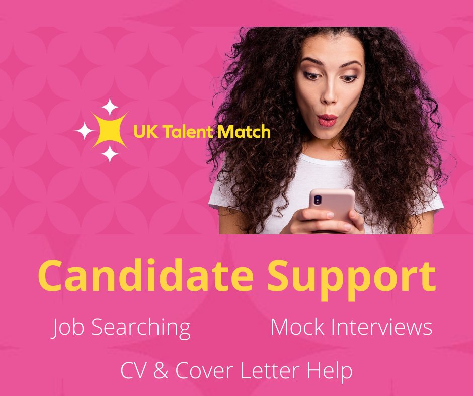 Don't forget we provide a range of candidate support services including job searching, CV &amp; cover letter help and mock interviews! 📝

Contact us today for more information at recruitment@uktalentmatch.co.uk or on 07545 420048.

#recruitment #jobsearch #CVhelp #mockinterview