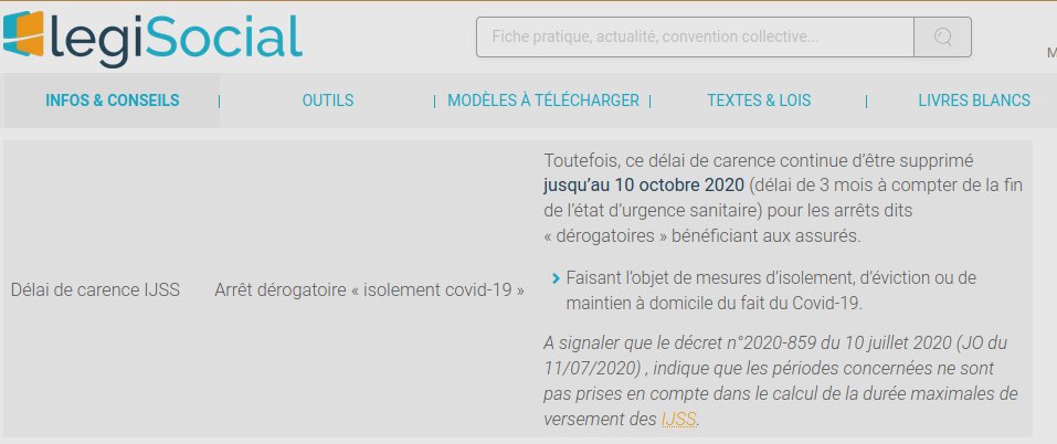 loicbreilloux's tweet photo. Si vous vous posez la question, il n'y a pas de jour de carence si on est arrêté car "cas contact" et ceci jusqu'au 10/10/2020

Merci @legisocial 
https://t.co/W5qFkHAqi9

le décret : https://t.co/AUakrJi6hG https://t.co/kjbbPs5fpt