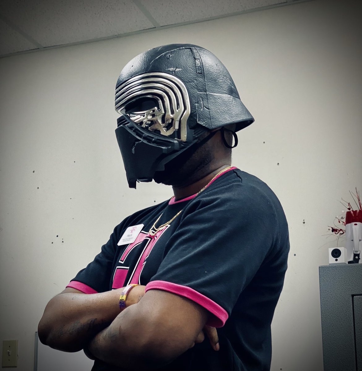 theMagentaMegan's tweet photo. Our fearless leader at the store I’m an #RIS #workshenanigans #seriousfun #BhamRISLife #tpr #starwars https://t.co/655wugC4Og