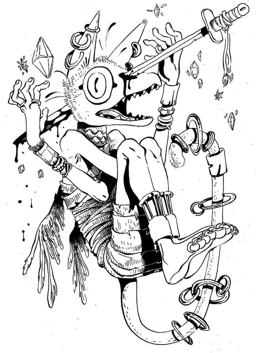 [TW body horror] I'm gonna do a digital release of all my inktober drawings (I have prob 4 years worth of them?)... I forgot I even drew all these ! Kinda wanna get back into the occult/esoteric imagery I had started to develop. 