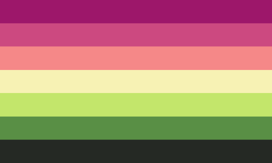 @GFLESBIAN Thank you!! I forgot who coined it but this is a good aro lesbian flag I think!