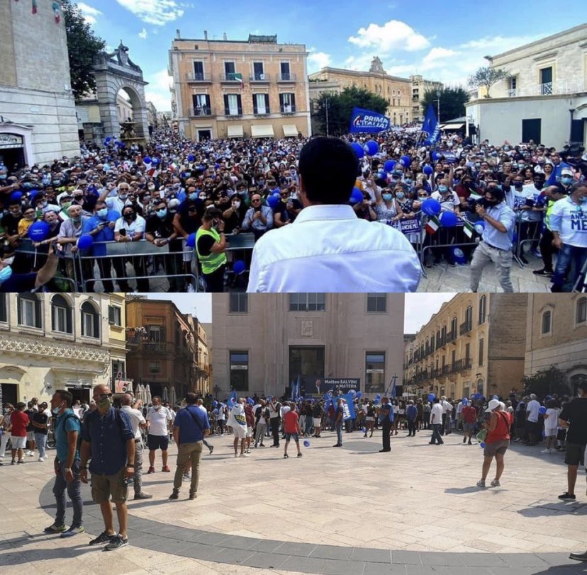 M49liberorso's tweet photo. Anche a Matera Photoshop fa il suo lavoro e trasforma una piazza vuota in una piena
Vi fidate di chi manipola così la realtà ?
Io no
Che fate retweettate ?
#m49 https://t.co/uqHZrNBgJH