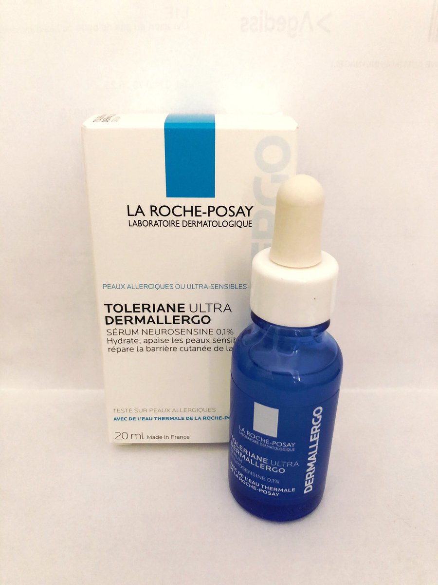 The_MarionC's tweet photo. Voici le nouveau sérum le #tolerianedermallergo spécial peau sensible de La Roche-Posay 🌸 

Si jamais cela vous intéresse, je le recommande pour les filles qui ont la peau sensible avec des tiraillements. Il hydrate la peau et l’apaise. Top👌🏻

#monserumapaisant 🍀 https://t.co/ZR4BCBNfdk