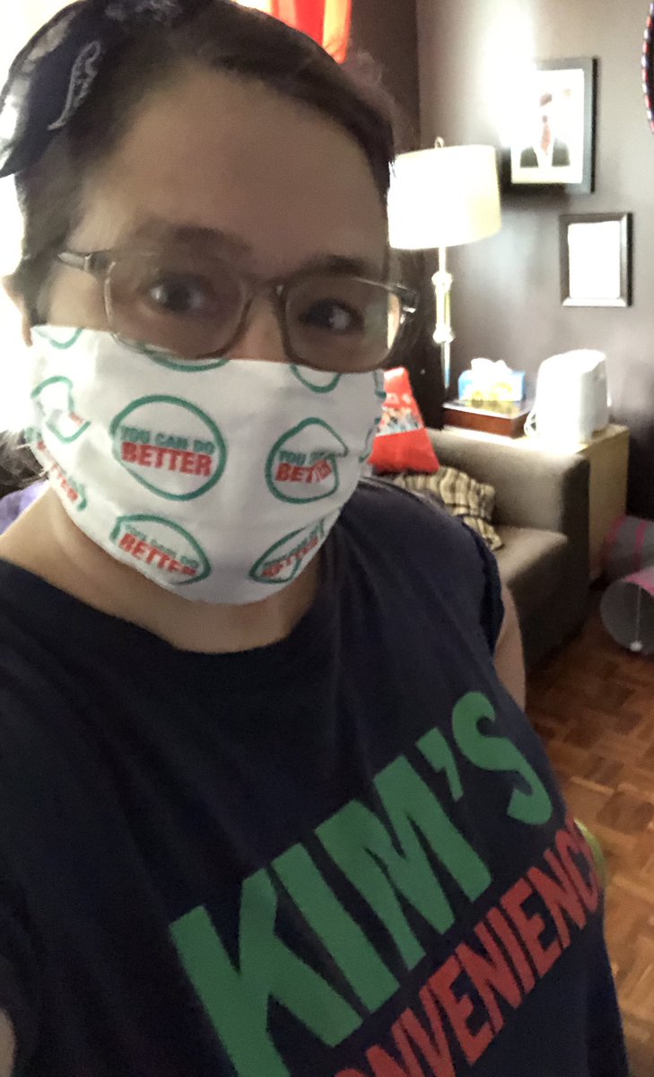 Lamchop99's tweet photo. Iโm going to get out and walk ..take transit first ..then just leisurely walk ..can you tell what my fave show is?? #okseeyou #KimsConvenience #KimBits #KimBitLisa #KimBit4ever https://t.co/1VpfUoCEGi