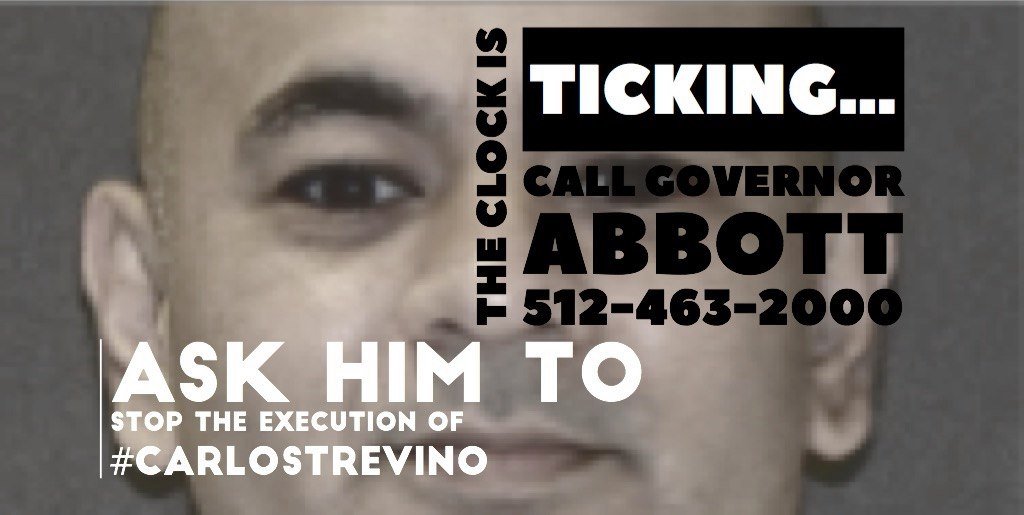 KarineOmry's tweet photo. #CarlosTrevino is scheduled to be executed by the state of Texas on September 30! Every voice counts! Please call @GovAbbott tell him you oppose the execution!
#NotInMyNameTexas
#EndTheDeathPenalty
@DPFocus @DeathPenaltyAct @iheartpaps https://t.co/tQjcukqQhD