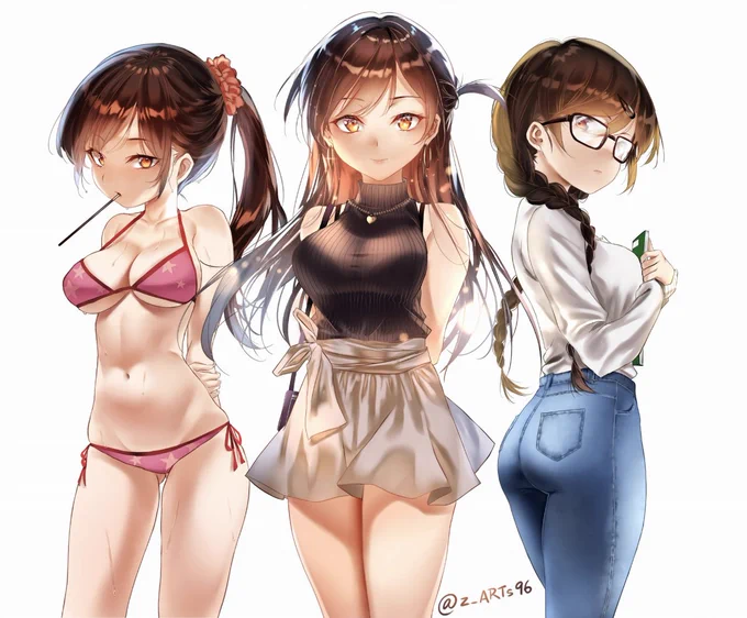 Chizuru x Mizuhara x Ichinose

#かのかり #彼女お借りします
#水原千鶴 