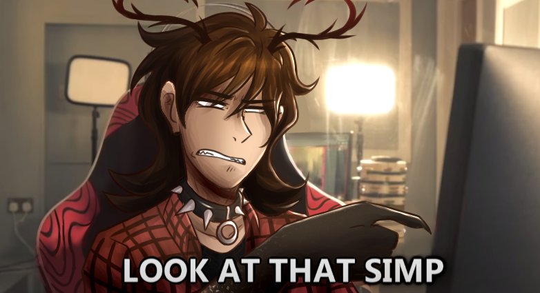 the_nomestic's tweet photo. Yeah, I'm pointing at all of you.
Everyone is a simp, some are just self aware.
Yes, i redraw this from a Pewdiepie meme, i put way too much effort into it.

#simp #simpmeme #memedrawing https://t.co/P2AI8tpHiK