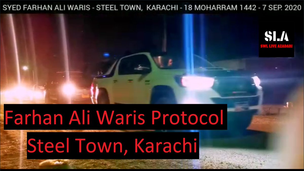 AskariBokhari's tweet photo. Syed Farhan Ali Waris - Steel Town, Karachi - 18 Muharram 1442 - 7 Sep 2020
https://t.co/drO5ssrcdv

@FarhanAOfficial
#Farhanaliwaris
#SteelTown
#Karachi
#Protocol
#muharram1442 https://t.co/uj42cujDuz