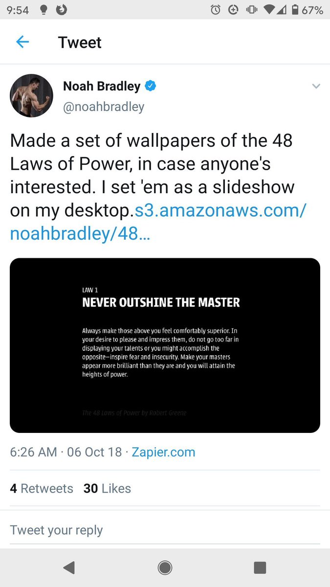 It was then brought to my attention he buys into the 48 Laws of Power, otherwise known as how to manipulate people. As a result no one should ever take what he says as sincere ever again.