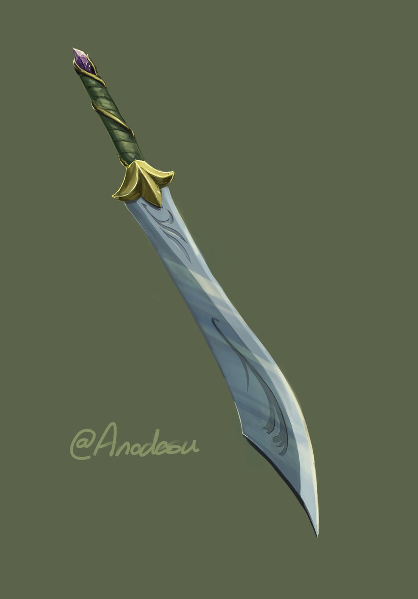  #Swordtember day 11: elegant.“What a stunning Druidic blade! The craftsmanship alone is unparalleled, look at the care out into the engraving-““With all due respect, this is the weapon that killed my father.”