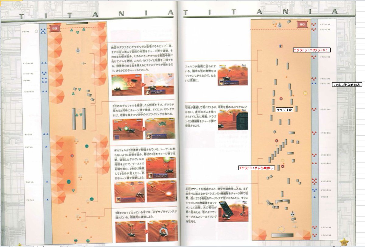 It seems Star Fox 64 3D's developers used images of the original N64 Game Guide to develop the 3DS remake, including 30+ scans of the guide, using the maps as references and annotating over them in Excel when needed.