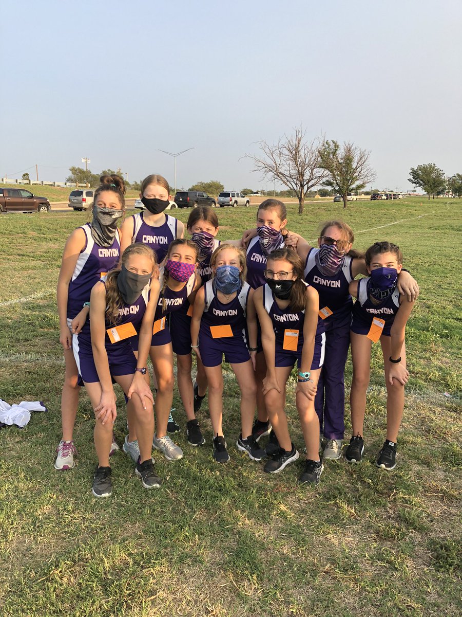 CJHS_XC's tweet photo. Congratulations to the CJH XC girls and boys teams for their wins at the Amarillo ISD Invitational on 9/11/20. This was a challenging course and they competed well! 🥇🥇💜💪🏼 https://t.co/012k3e64os