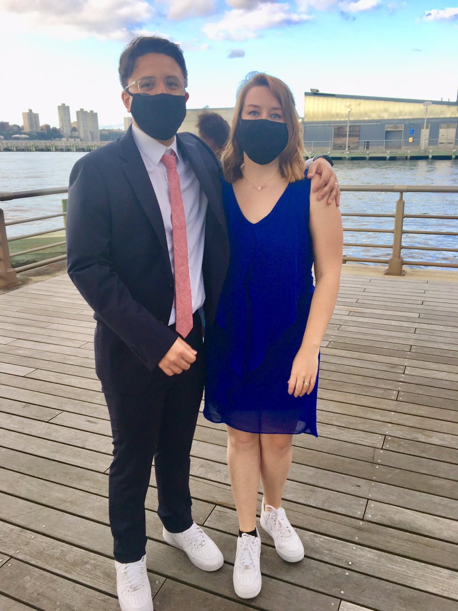 And here’s newlyweds  @felipetmedinaa (first time nominee!) and  @TayKayPhillips!  #Emmys2020  @TelevisionAcad