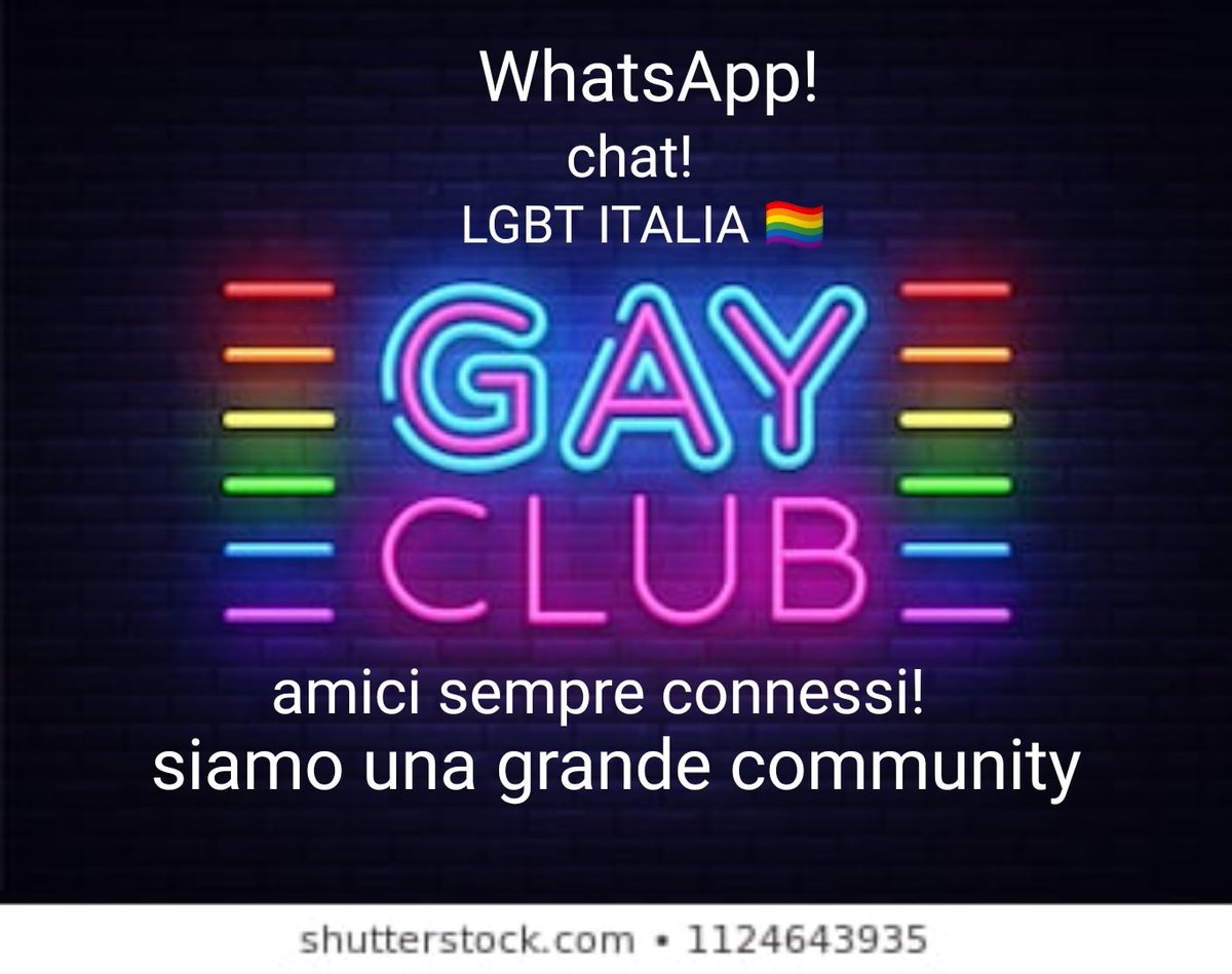 GayGruppo's tweet photo. LGBT ITALIA 🏳️‍🌈 CHAT WHATSAPP TANTI RAGAZZI TI ASPETTANO. Clicca sul link diretto per l'accesso https://t.co/OpzyxwsCHW https://t.co/ERKXeqT1Vh