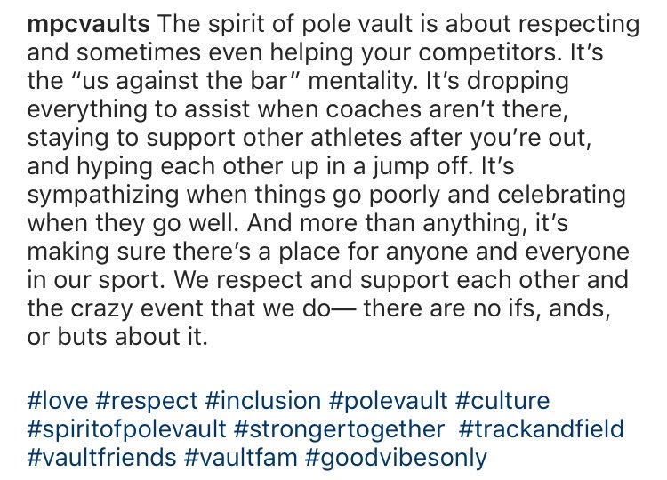 polevaultpower's tweet photo. Wise words from @mpcvaults 🙌🏻 https://t.co/yfxiVvHOui