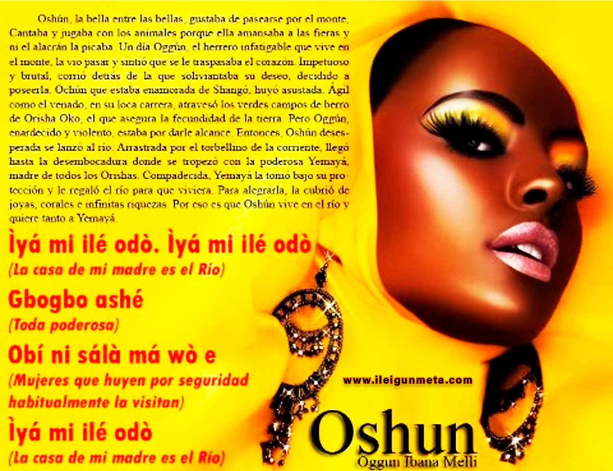 Ile_igun_meta's tweet photo. Muchas Felicidades, hoy de su día de esta gran Orisa Oshun, un fuerte abrazo a sus Olo (Hijos) y seguidores. Bendiciones. #Oshun #Yalorde #Orisha
https://t.co/obQgslrQWP https://t.co/tFTH0QzlKu
