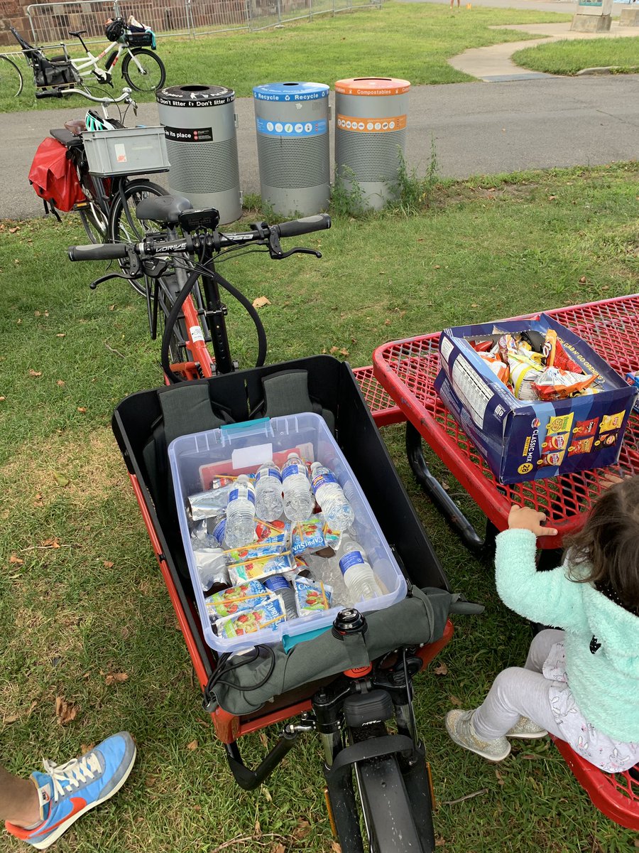 Huge shout out to Lee and Nahim from  @propelbike (where most of purchased our electric bikes). They brought a  #rieseandmuller & slick Benno RemeDemi for everyone to test ride along w drinks & snacks. Nahim even replaced our seat. We  Propel.