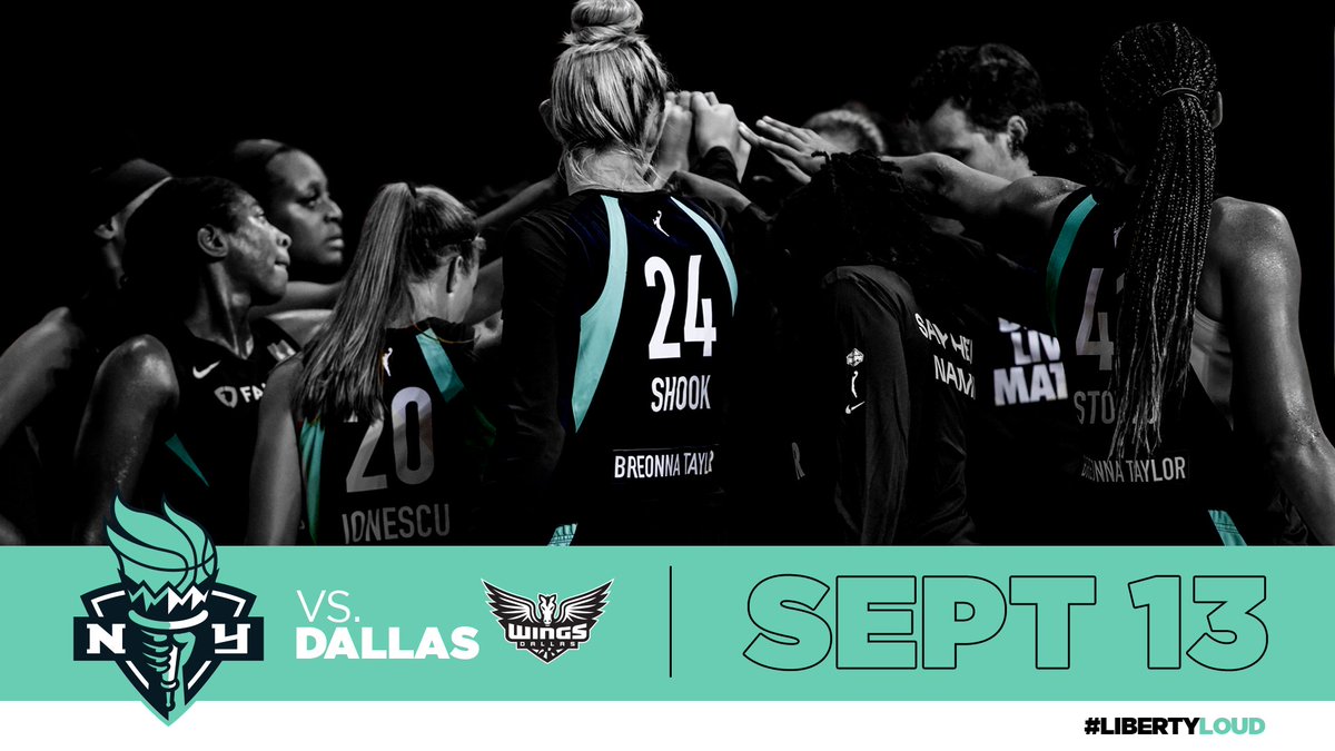 nyliberty's tweet photo. TOMORROW we wrap up the 2020 Wubble Season against the @DallasWings at 12PM/ET on #CBSSN and #FSGO. DON’T MISS the last #Liberty action of 2020! 🗽 https://t.co/P2UBpzZugn