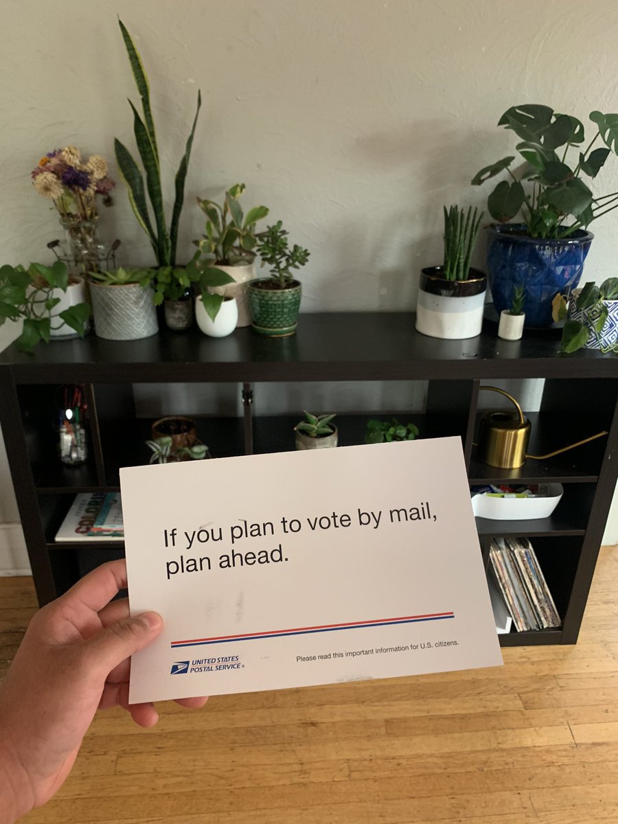 Thank you <a href="/USPS/">U.S. Postal Service</a> for the kind reminder.  #YourVoteMatters #vote #votebymail #Seattle