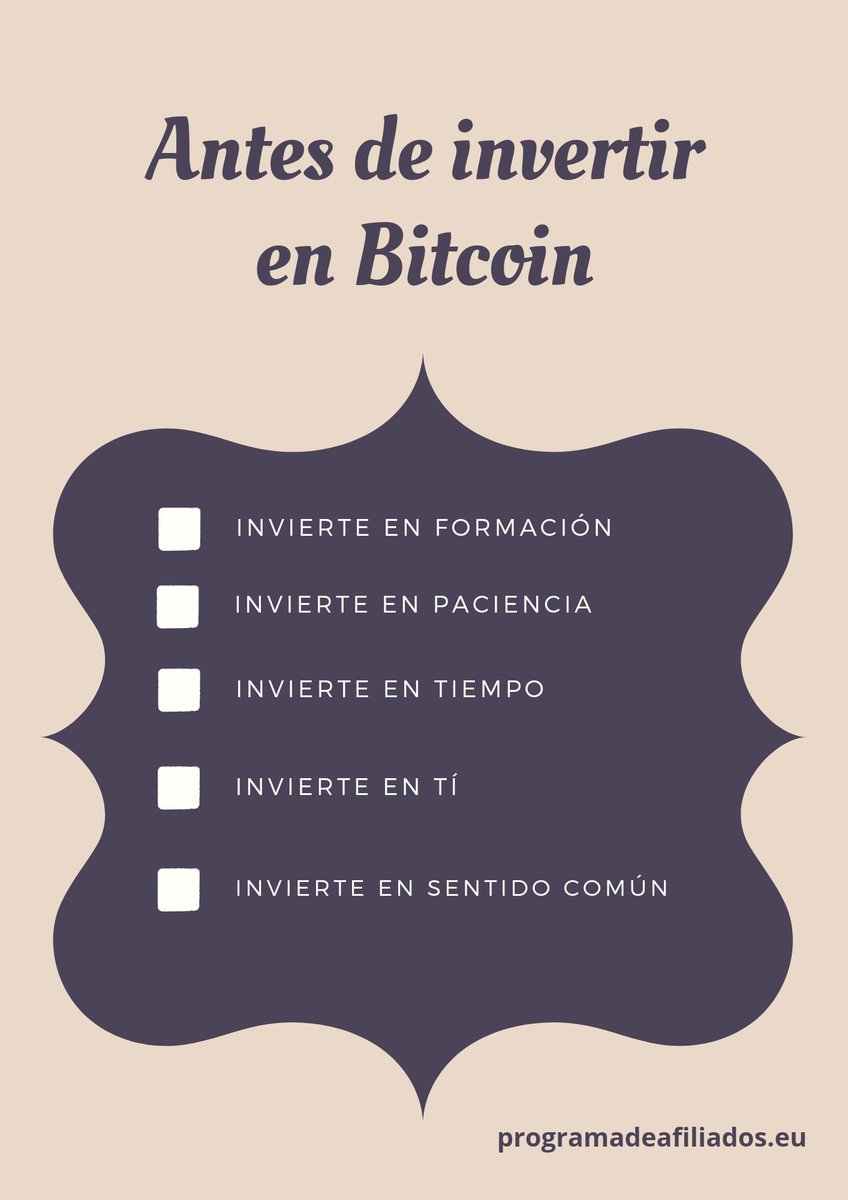 AdsCryptonimus's tweet photo. Antes de invertir en Bitcoin
Before you invest in Bitcoin
#invertirbitcoin #invertir
#investbitcoin #invest
#inversiones #libertadfinanciera
#investment #FinancialFreedom https://t.co/ZeFNpFC5du