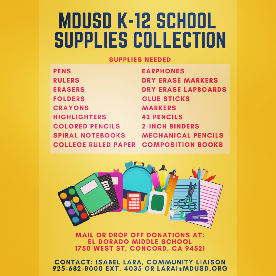 erin4sb's tweet photo. At the Meet &amp; Greet someone said that even now, some of our students don’t have everything they need. This week, I spoke w/ Isabel Lara, MDUSD’s Community Liaison. She’s been with us for 18 years, &amp; we’re so lucky to have her. She works tirelessly to support students &amp; families. https://t.co/3FFSA9HMKo