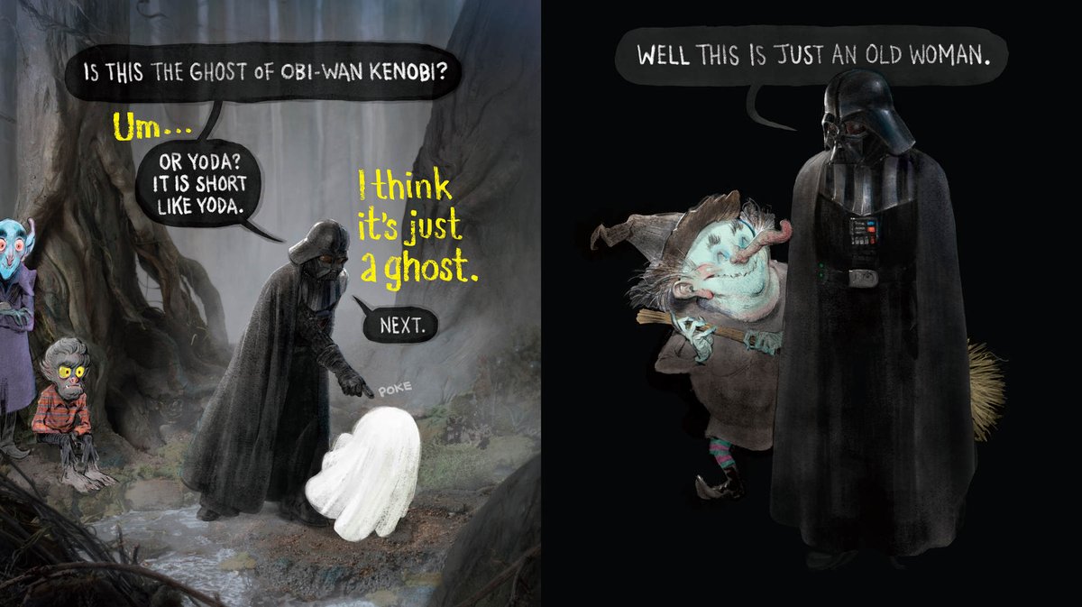 i consider this book canon idc PLEASE he's so dramatic [Star Wars: Are You Scared, Darth Vader? by Adam Rex]