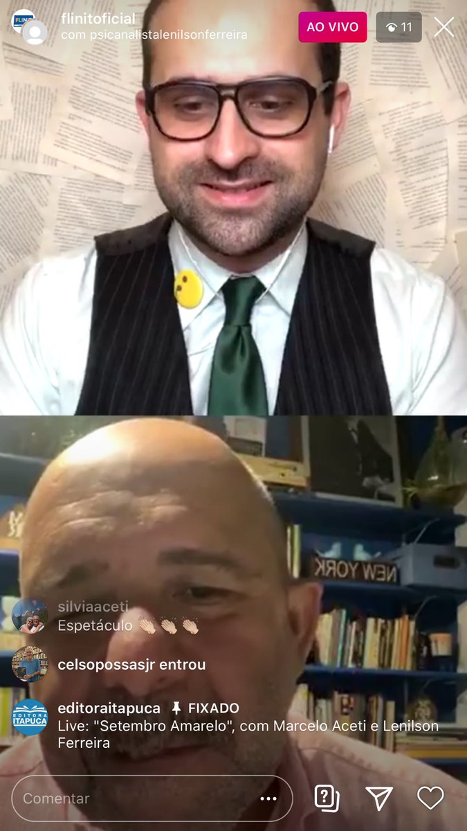 flinitoficial's tweet photo. Live rolando agora sobre #SetembroAmarelo 
Corre no instagram 💛📚 https://t.co/zreoYSX4BY