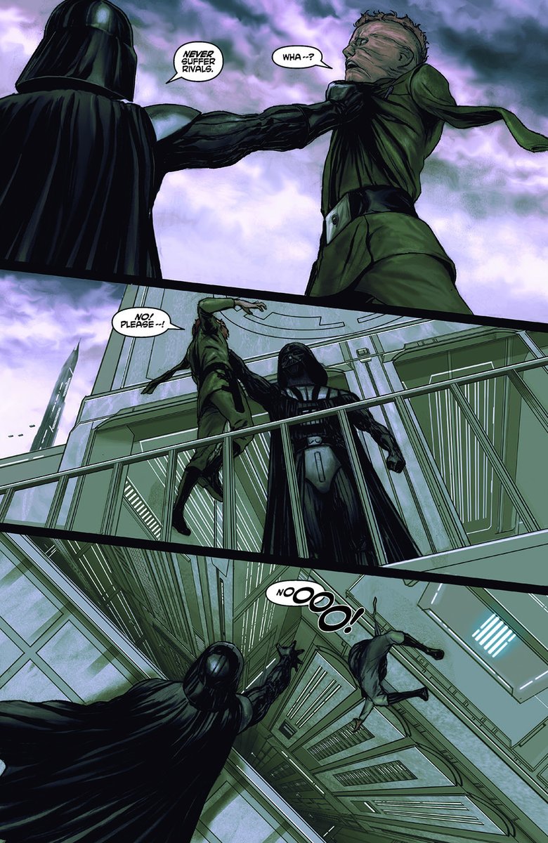 I could make a sad tweet about this linking it to thrawn alliances and slave anakin but that's for another time[Star Wars: Darth Vader and the Ghost Prison (2012) #5]