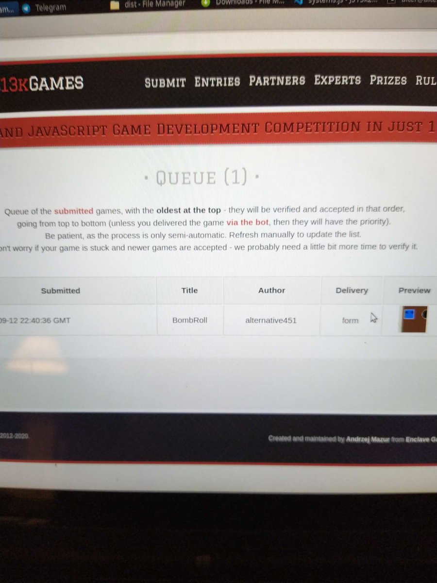 Bombroll1's tweet photo. #Js13kgames @MaximeEuziere Bombroll finally released! https://t.co/WFRwufTrOl