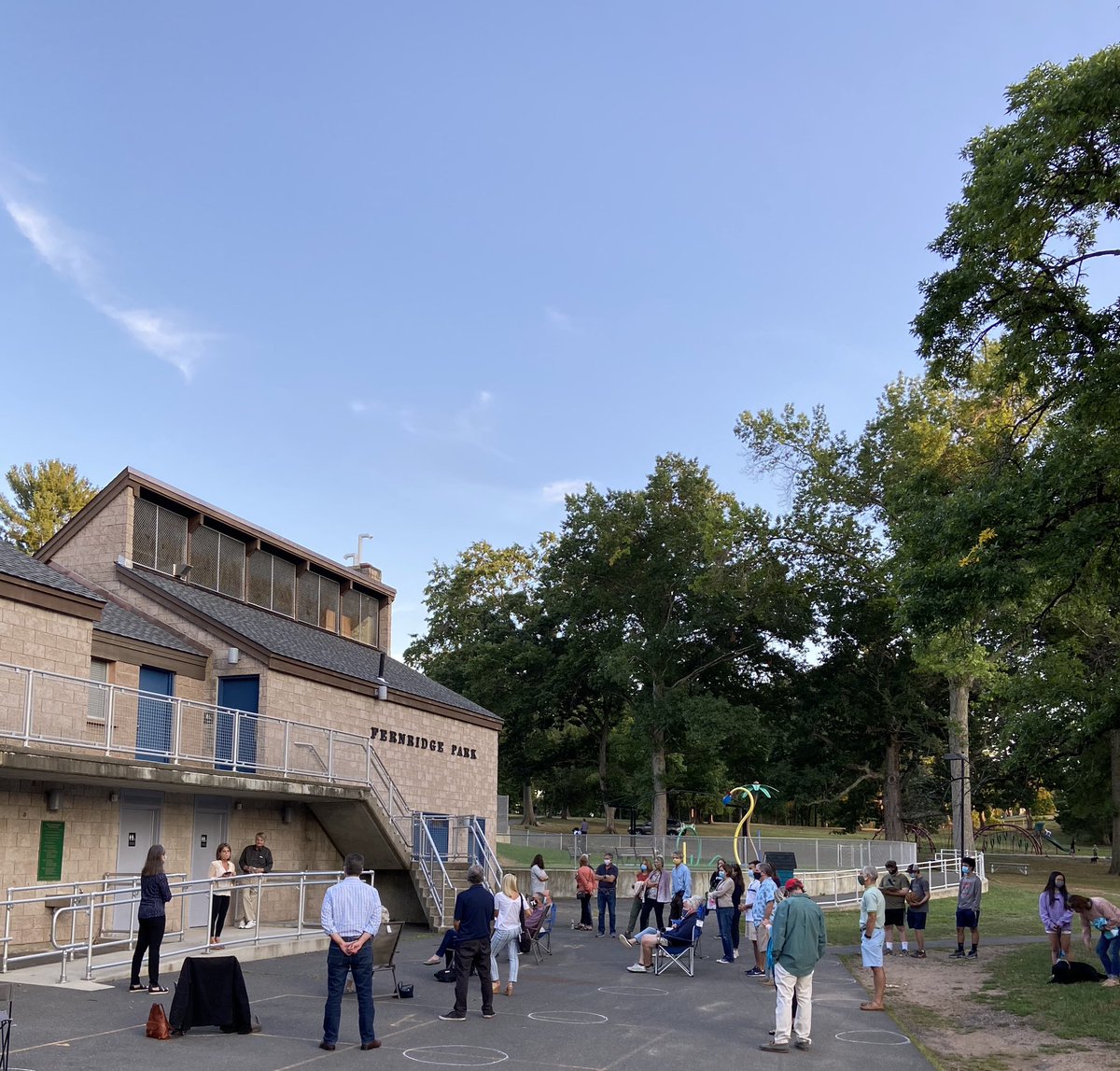 Friends_of_Fern's tweet photo. Beautiful evening to celebrate improvements to our beloved park! https://t.co/HmeDsvoWVS