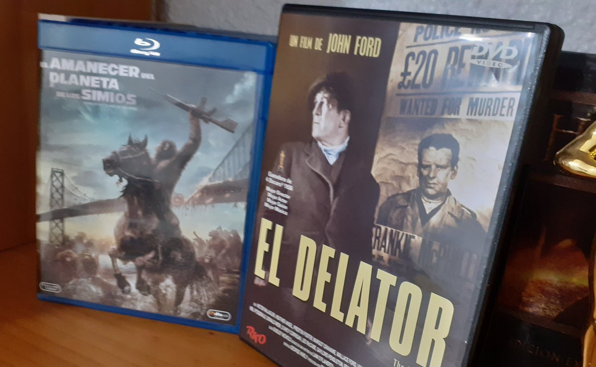 DiegoMateo__'s tweet photo. Últimas dos adquisiciones tanto el Blu-Ray como en DVD. Una es el clásico del maestro John Ford, #ElDelator y la otra es la segunda parte de la joven trilogía de 'El Planeta de los simios' https://t.co/fe5mlmyHSZ