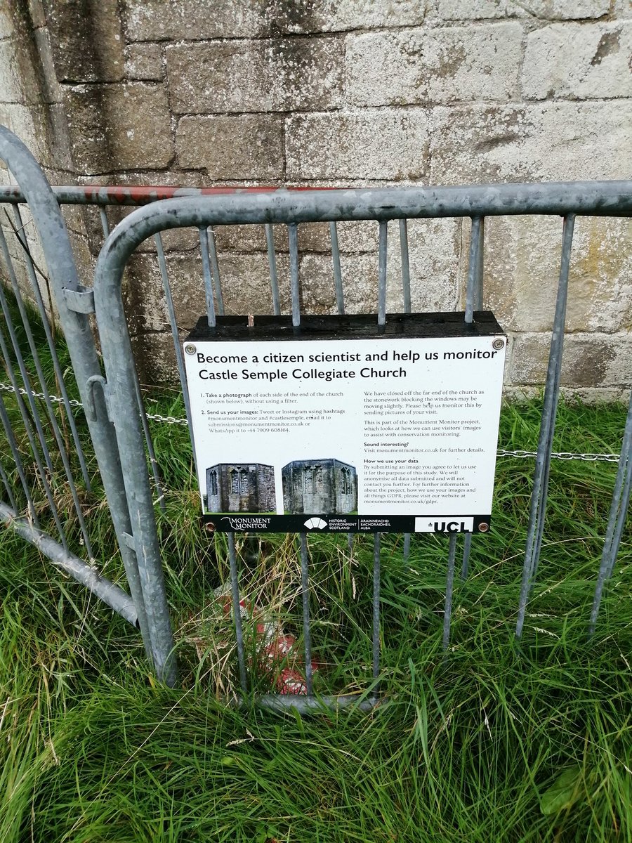 GemmellMrs's tweet photo. #monumentmonitor #castlesemple Thoroughly enjoyed our family walk round about castle semple today. Happy to help support the maintenance of Collegiate Church @HistEnvScot https://t.co/HGuxY0twB3