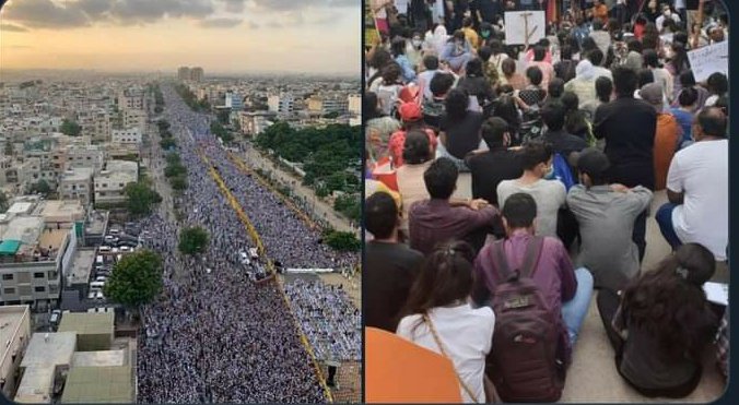 Faisal20820's tweet photo. Look at the size of the rally taken out in the hatred of one particular Muslim sect and compare it with the size of protests held against  recent rape incident. You'd understand where the priorities of our people lie.
"Peaceful majority" is a myth. We thrive on hate and bigotry. https://t.co/zB3EJuiQoh