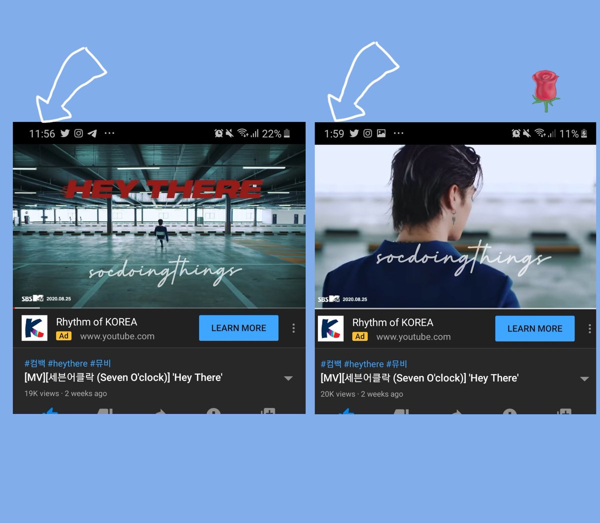 socdoingthings's tweet image. 19K ➡️ 20k
I'm so proud of us Roses 🌹❤ It's okay to take it slow, just remember to stream it when you can okay. Let's try our best and increase our views on the official channel as much as possible 😉❤

#세븐어클락 #헤이데어 #HeyThere #HIGHWAY #SevenOClock